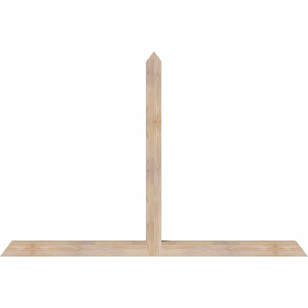 Ekena Millwork Portland Smooth Timber Gable Bracket, Douglas Fir, 72"W x 48"H x 3 1/2"D x 3 1/2"F, 16/12 Pitch GBW072X48X0404POR00SDF - main